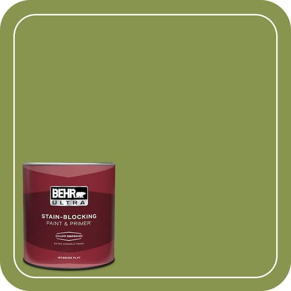BEHR ULTRA 1 qt. #410D-5 Scotland Isle Extra Durable Flat Interior Paint & Primer