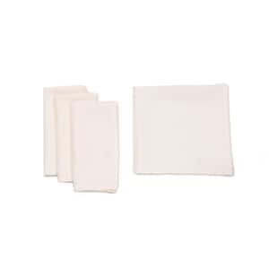 Soft Absorbent Cotton Cloth Dinner Napkins White 24 PC 14 Inch x