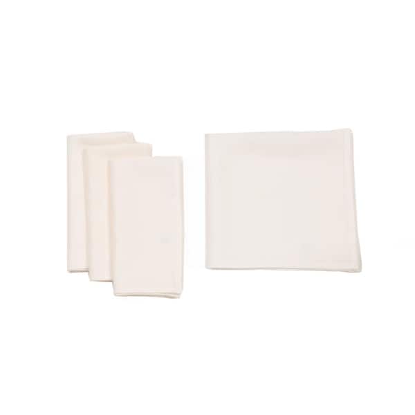 Manor Luxe 0.1 in. H x 20 in. W x 20 in. D Classic Linen Napkins in Off ...
