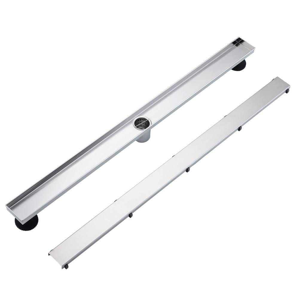2.75 in W x 36 in D Stainless Steel Decorative Drain Cover with Brushed Nickel price history on PriceWatchPro