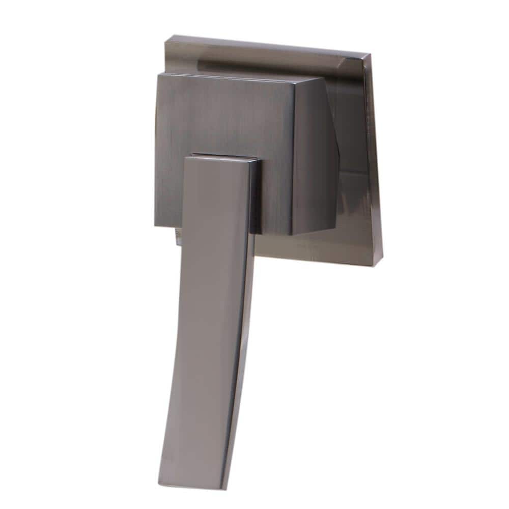 Brushed Nickel Modern Wall-Mounted Single Lever Bathroom Faucet