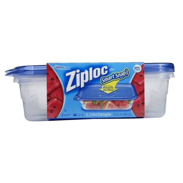 Ziploc Container Large Rectangular Bowl (2-Pack)