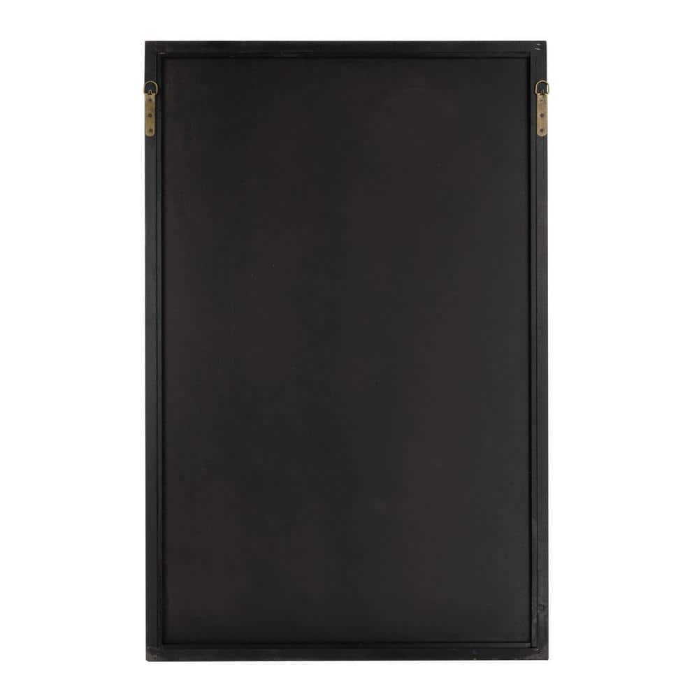 26" x 40" Gold Geometric Art Deco Wood Framed Mirror