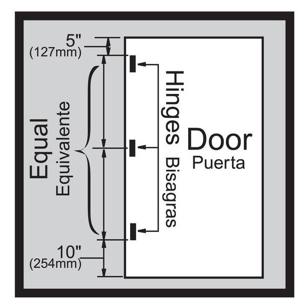 Everbilt - 24-Pack 3-1/2 in. Square Radius Satin Nickel Butt Door Hinge Value Pack