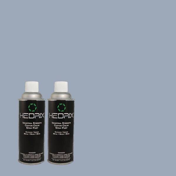 Hedrix 11 oz. Match of 2A40-4 Glacial Shade Gloss Custom Spray Paint (2-Pack)
