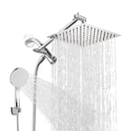 Heemli Rainfall Shower Head Combo 5-Spray 8 in. Wall Mount