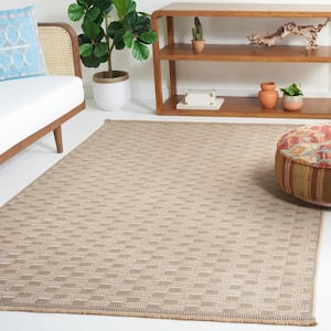 Aspect Natural/Ivory 5 ft. x 8 ft. 2-Toned Checkered Area Rug