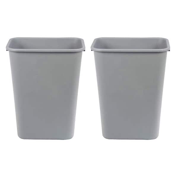 10 Gal. Gray Indoor/outdoor Trash Can (2-pack)