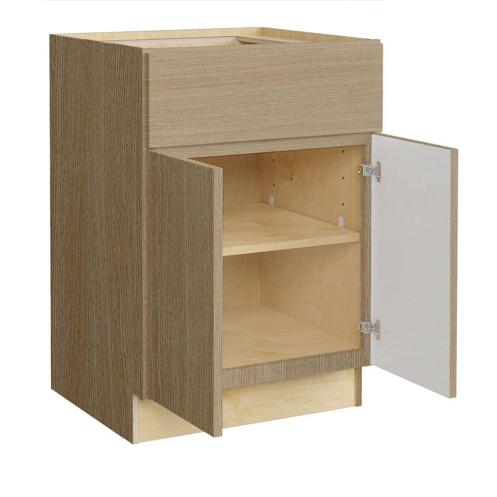 Hargrove 24 in. W x 24 in. D x 34.5 in. H Assembled Plywood Base Kitchen Cabinet in Vanguard Oak with Soft Close price history on PriceWatchPro