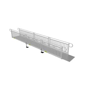 PATHWAY 3G 20 ft. Wheelchair Ramp Kit with Solid Surface Tread and Vertical Picket Handrails