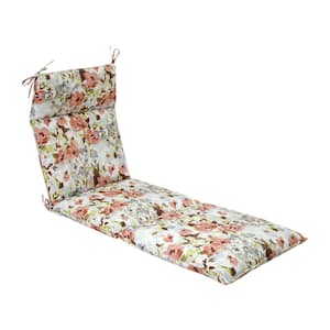 21.5 in. x 29 in. Outdoor Chaise Lounge Chair Cushion in Abigail Russet