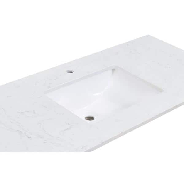 Altair 15.2'' White Ceramic Oval Undermount Bathroom Sink