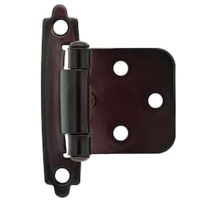 Oil Rubbed Bronze Self-Closing Overlay Cabinet Hinge (1-Pair)