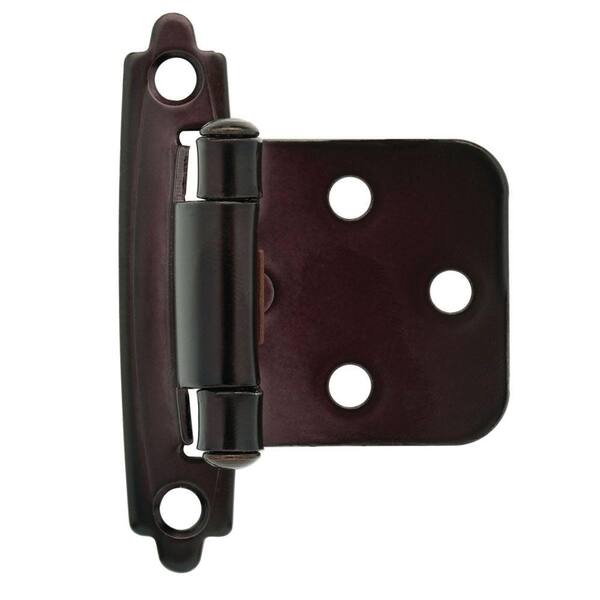 Liberty Oil Rubbed Bronze Self-Closing Overlay Cabinet Hinge (1-Pair)