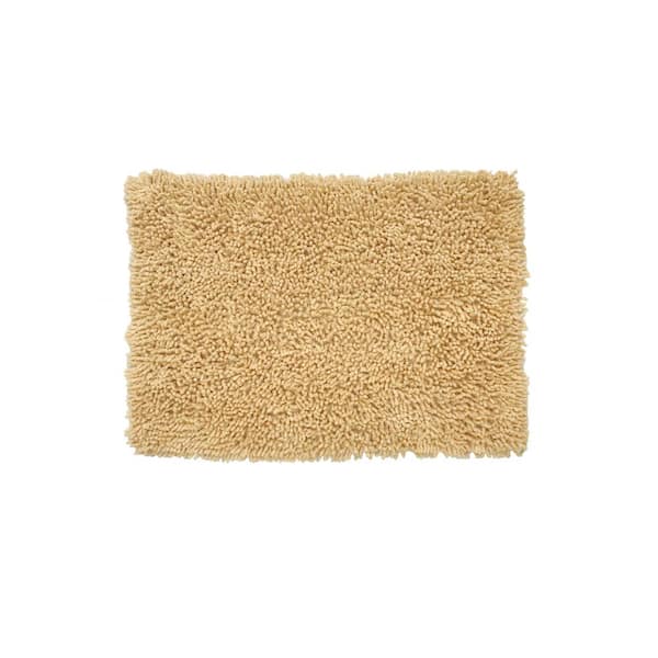 HOME WEAVERS INC Fantasia Bath Rug 100% Cotton Bath Rugs Set, 17x24 Rectangle, Yellow