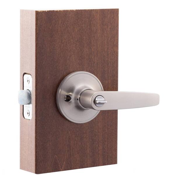 Daley Satin Stainless Privacy Bed/Bath Door Lever Daley Satin Stainless Privacy Bed/Bath Door Lever