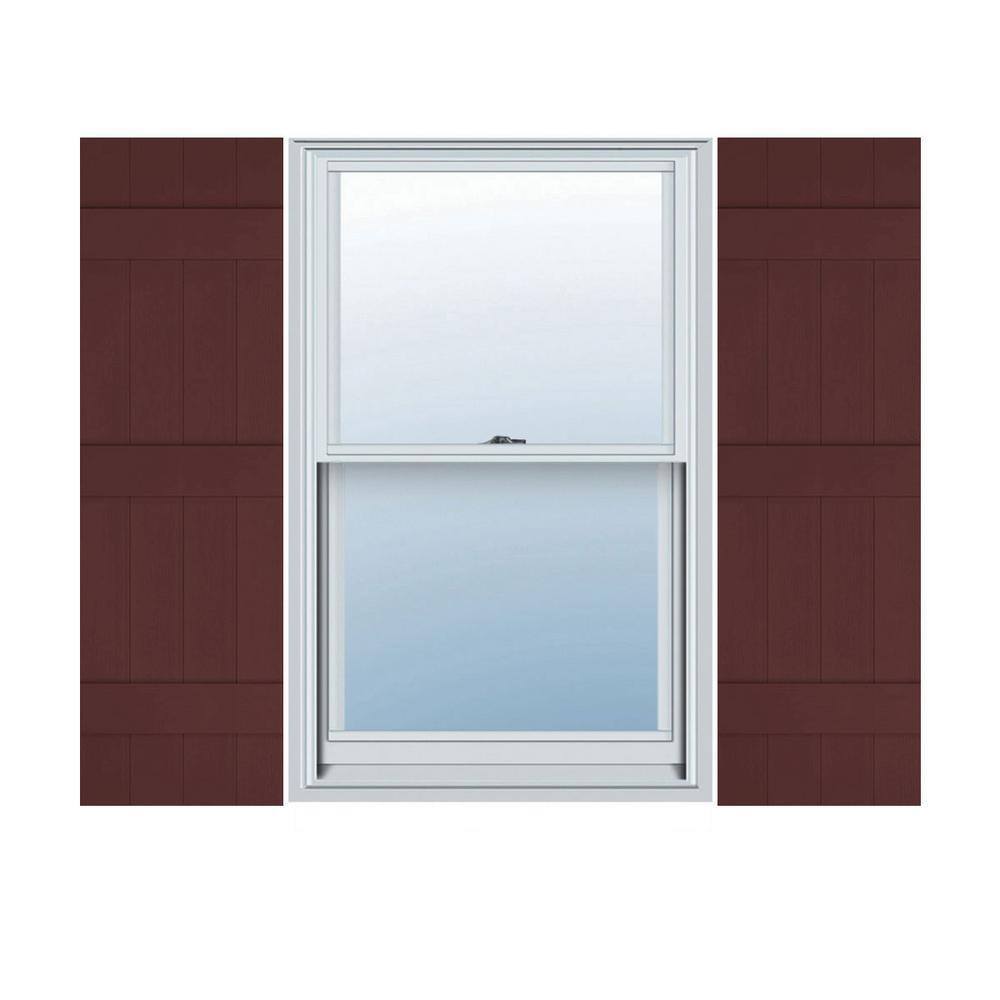 14 in. W x 64 in. H TailorMade Four Board Joined (3 Batten), Board-n-Batten Shutters - Bordeaux price history on PriceWatchPro