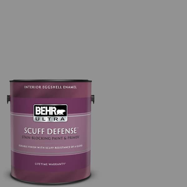 BEHR ULTRA 1 gal. #N520-4 Cool Ashes Extra Durable Eggshell Enamel Interior Paint & Primer