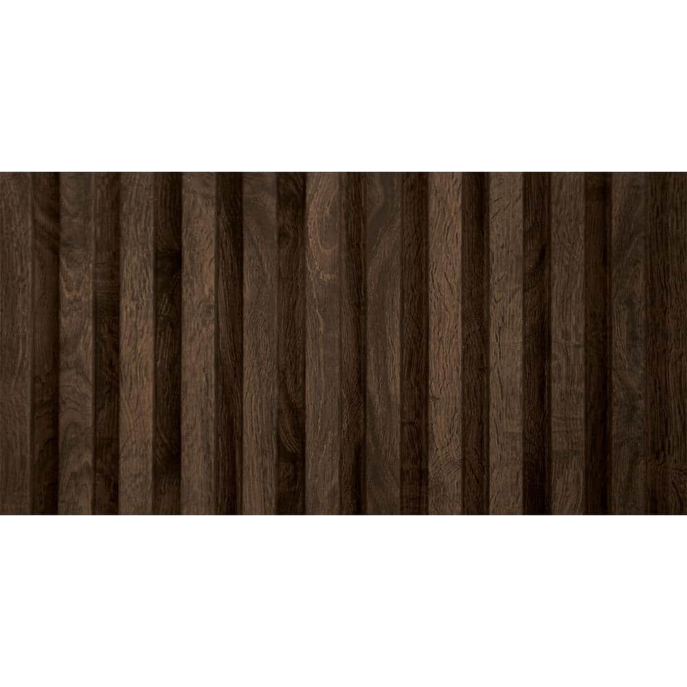 Walnut 94.5" 3D Wood Slat Wall Panels