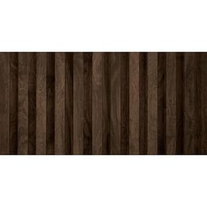 Medium Slats 1/2 in. x 0.79 ft. x 7.88 ft. Walnut Glue-Up Foam Wood Slat Walls (10-Pack)/62.25 sq. ft.