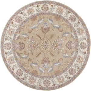 Chenni Beige 8 ft. x 8 ft. Round Indoor Area Rug