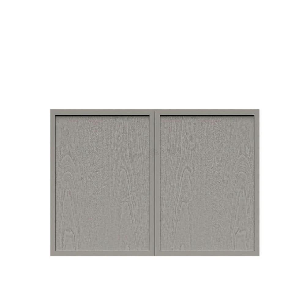 Slim Shaker Assembled 36 in. W x 24 in. H x 12 in. D Wall Bridge Kitchen Cabinet in Gray price history on PriceWatchPro