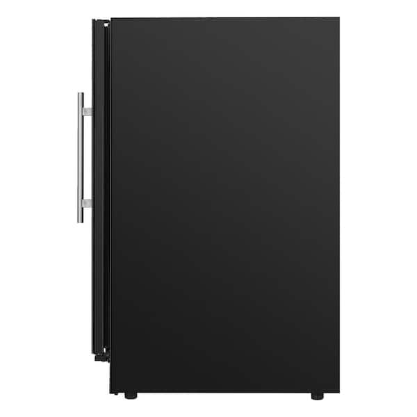 9-Bottles Wine Cellar Cooling unit 1-Zone Freestanding/Built-In, in Red with Anti UV Glass Door and 7-Color LED