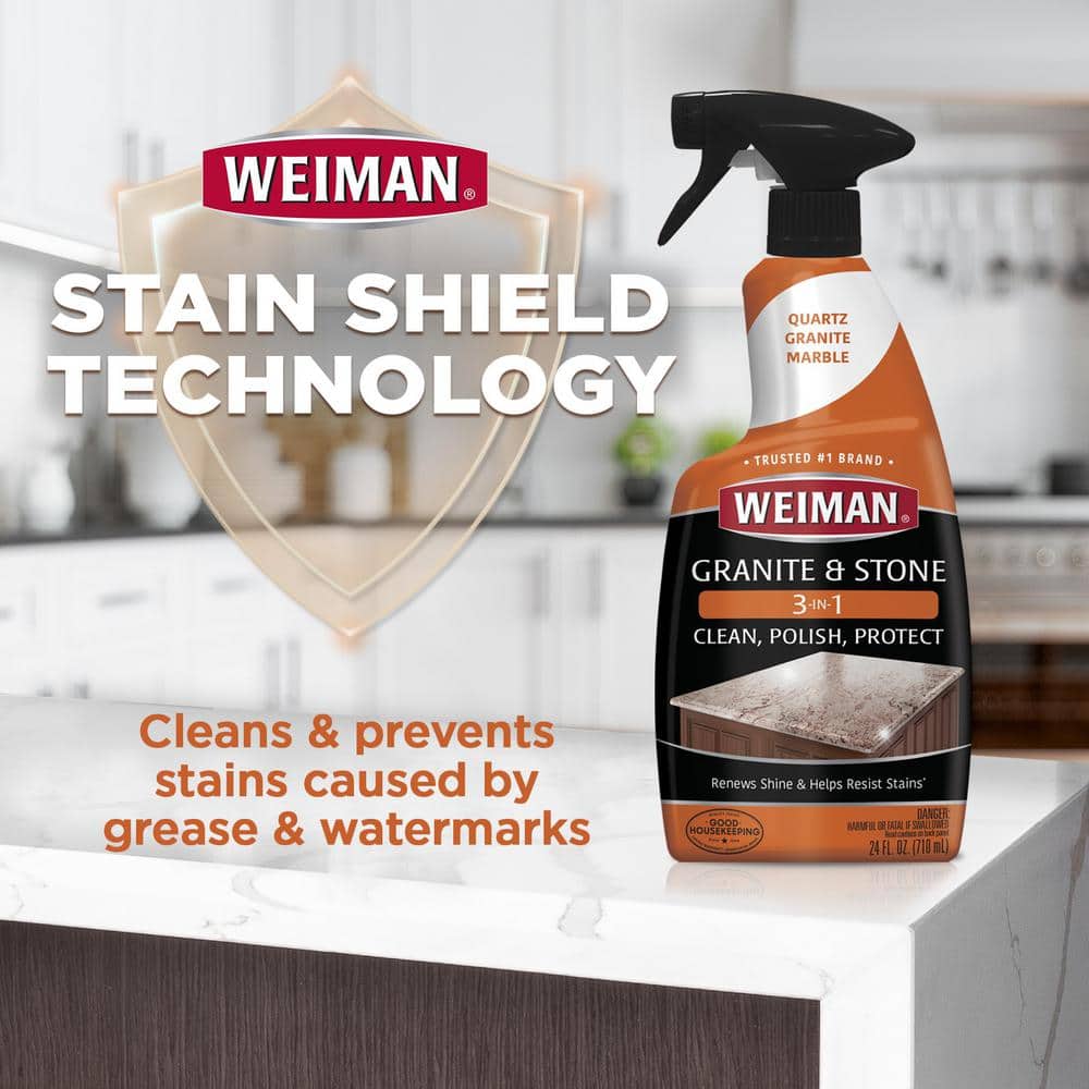 Citrus Scent Granite and Stone Polish Spray, 24 oz