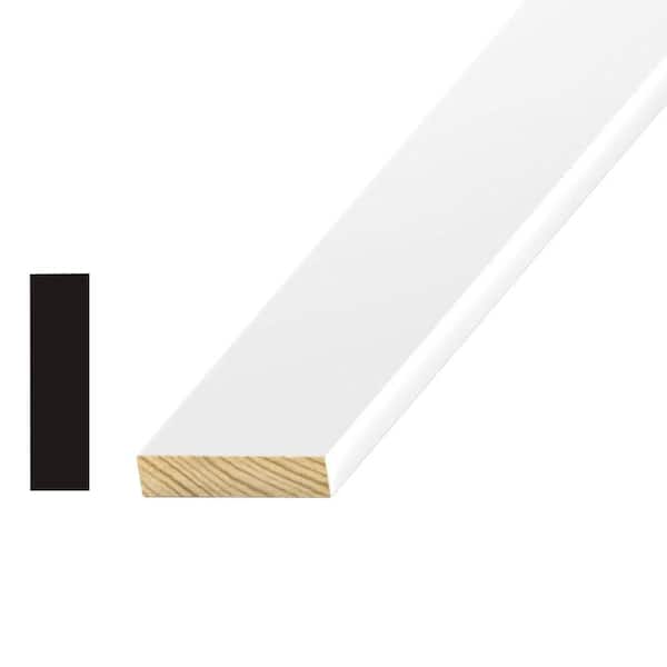 Unbranded 1/2 in. x 3-1/2 in. Wood Primed Pine S4S Molding