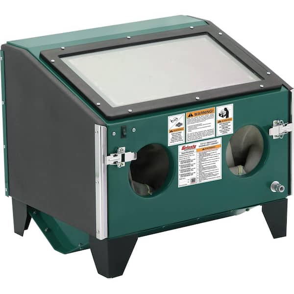 Sandblaster Table Grizzly Industrial Benchtop Sandblast Cabinet T27157 - The Home Depot