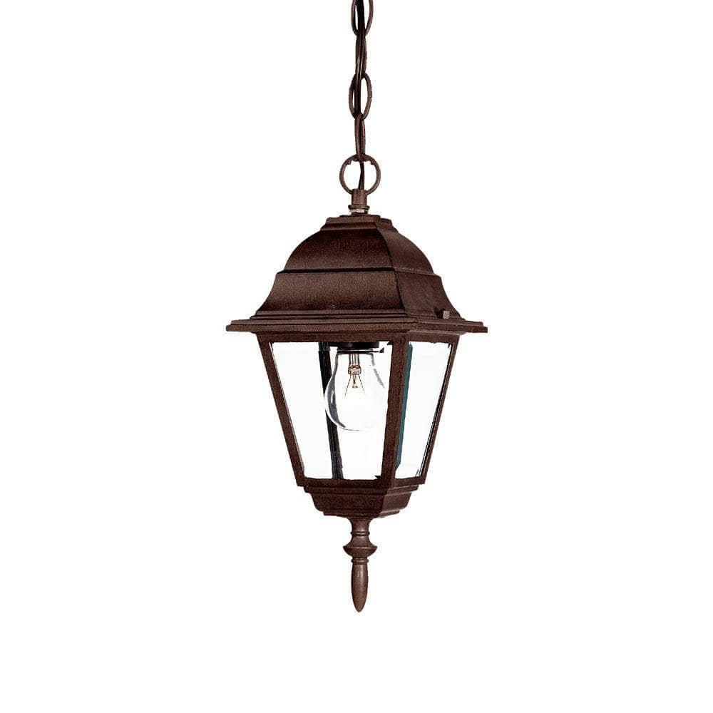 Builder's Choice Collection 1-Light Burled Walnut Outdoor Hanging Lantern price history on PriceWatchPro