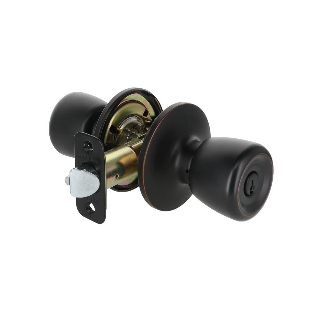 Bell Aged Bronze Keyed Entry Door Knob