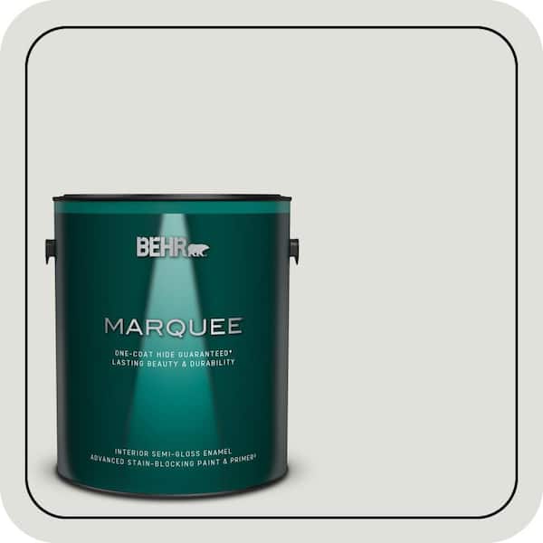 BEHR MARQUEE 1 gal. #MQ3-45 Looking Glass One-Coat Hide Semi-Gloss Enamel Interior Paint & Primer