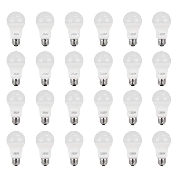 100-Watt Equivalent A19 Non-Dimmable General Purpose E26 Medium Base LED Light Bulb in Soft White 2700K (24-Pack)