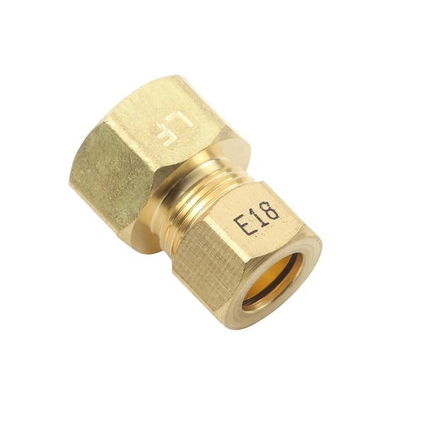 in. JMF 4338455 Brass Adapter 3//8 Male Compression x 1//2 Female Compression Dia