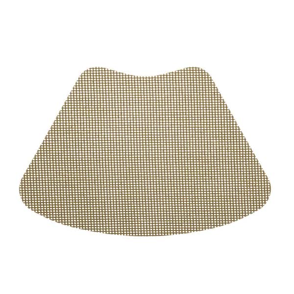 Kraftware Fishnet 19 in. x 13 in. Moss PVC Covered Jute Wedge Placemat (Set of 6)