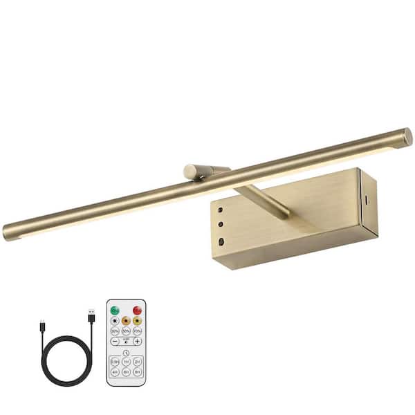 15.5 in Dimmable LED Picture Light with Remote Control and Swivel, Antique Bronze Artwork Lighting for Walls