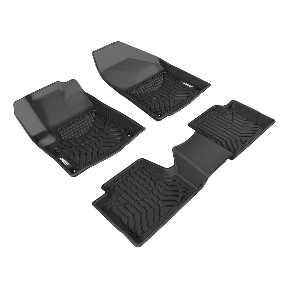 Aries StyleGuard XD Black Custom Heavy Duty Floor Liners, Select Jeep Cherokee, 1st and 2nd Row