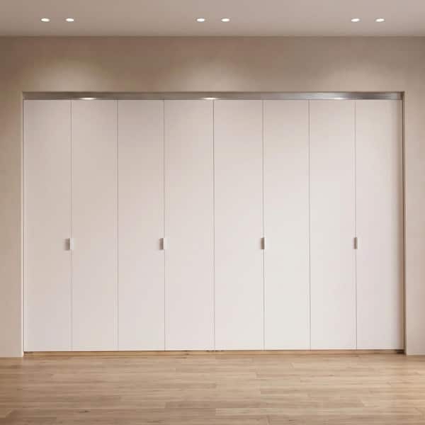 Impact Plus 108 in. x 96 in. Smooth Flush Primed Interior Closet