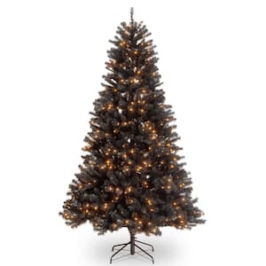 7 ft. North Valley Black Spruce Hinged Tree with 500 Clear Lights