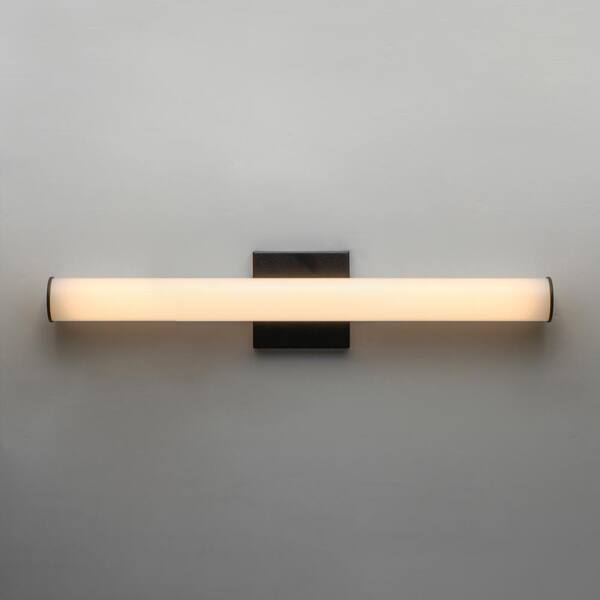 Maxim Lighting - Rail 24 in. 1 Light Stainless Steel Black LED Bath Vanity Light Bar with CCT Select