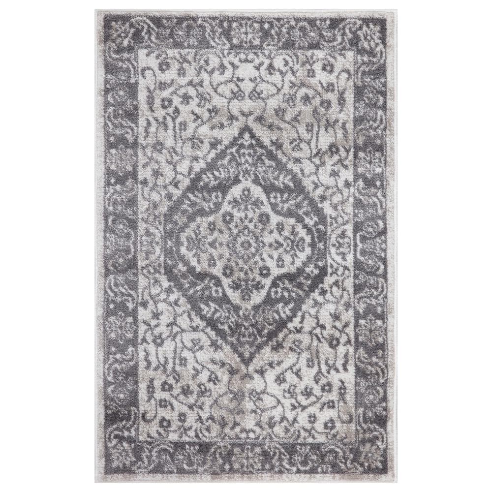 Jefferson Collection Pearl Heriz Ivory 3 ft. x 4 ft. Medallion Area Rug price history on PriceWatchPro