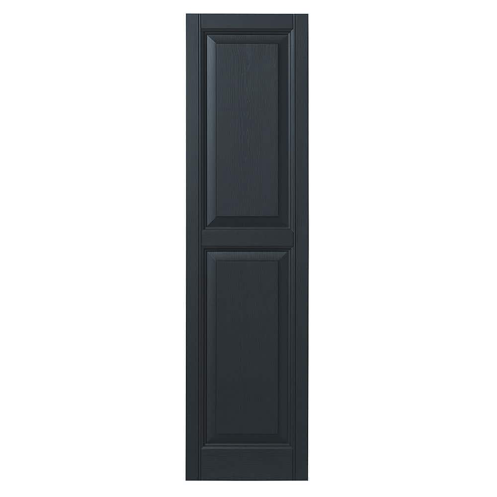 12 in. x 47 in. Raised Panel Polypropylene Shutters Pair in Dark Spruce price history on PriceWatchPro