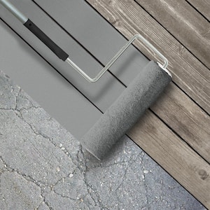 5 gal. #MS-82 Cobblestone Grey Low-Lustre Enamel Interior/Exterior Porch and Patio Floor Paint