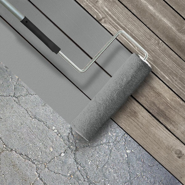 5 gal. #MS-82 Cobblestone Grey Low-Lustre Enamel Interior/Exterior Porch and Patio Floor Paint