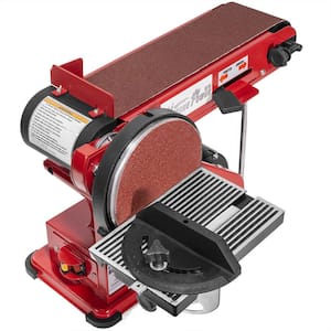 4 in. x 36 in. Belt with 6 in. Disc Sander Corded Benchtop Wood Sanding Station with Adjustable Tilt and Dust Port