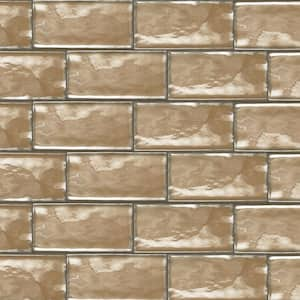 Structured Effects Balanced Taupe 3 in. x 6 in. Glazed Ceramic Wall Tile (12 sq. ft. / case)