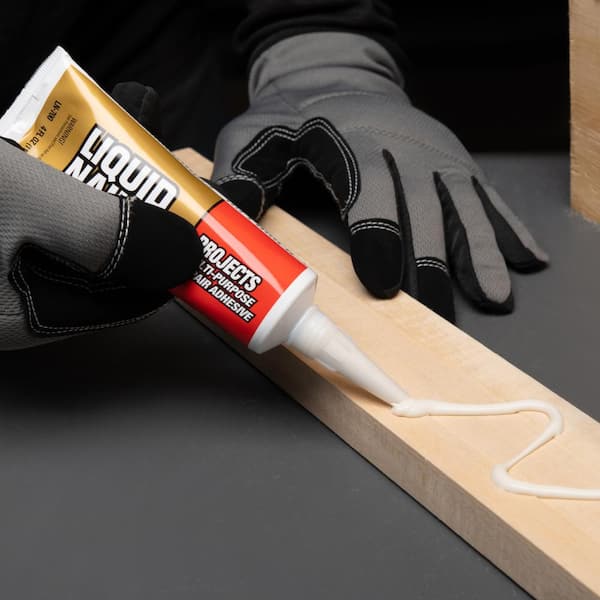 Liquid Nails 4 oz. White Latex Glue for Small Projects and Repairs LN-700 -  The Home Depot