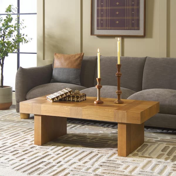 Habana 47 in. Natural Rectangle Wood Coffee Table