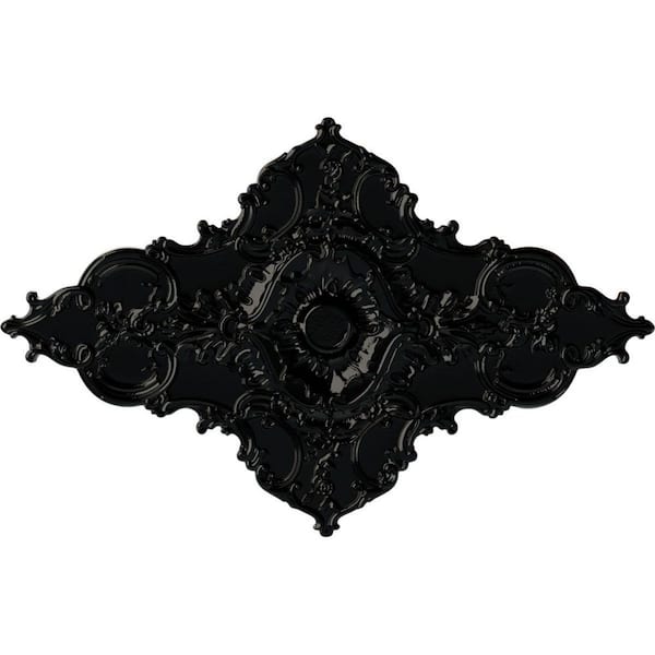 Ekena Millwork 2 in. x 67-1/4 in. x 43-3/8 in. Polyurethane Melchor Diamond Ceiling, Black Pearl